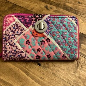 Vera Bradley turn lock wallet